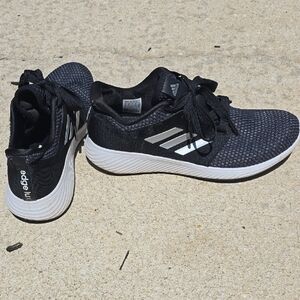 Adidas Women's Edge Lux Black and White Athletic Shoes